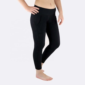 Leggings de sport pour femme, taille mi-haute, couleur unie, avec logo personnalisé, effet ventre plat, respirants, écologiques, pour yoga, entraînement, gym, fitness et course à pied - Product Image 5