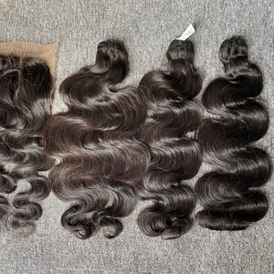 Extensiones de Cabello Camboyano Virgen Crudo Ondulado de Doble Trama, Estilo de Onda Natural, Pedido al por Mayor - Product Image 2