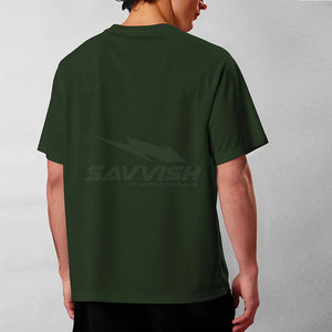 Camiseta de Algodón 100%, Transpirable, de Manga Corta, de Alta Calidad, Ropa de Verano, Camiseta Extra Grande - Product Image 3