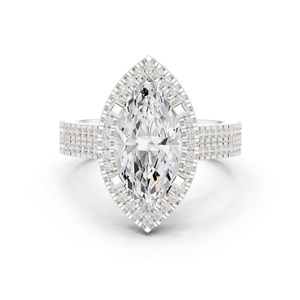 Bague motif floral vintage en argent pur 14K - Product Image 3