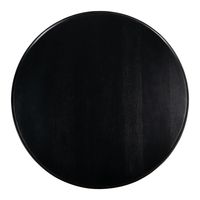 Mesa de bistro de metal duradera barata hecha en fábrica, diseño único con acabado negro mate para sala de estar y comedor