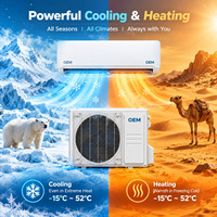 Climatiseur split fixe 12000 BTU, refroidissement et chauffage, R290, 220V, 50Hz, T1, mural, pour maison et bureau