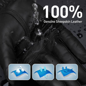 Guantes de invierno cómodos de nuevo diseño ligeros de alta calidad Premium/guantes de cuero Pu con logotipo personalizado profesional para invierno - Product Image 5