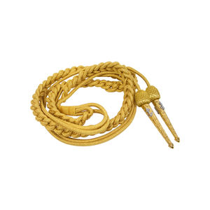 Cordons d'épaule faits main couleur or OEM, cordon de citation personnalisé avec embout, aiguillettes de haute qualité pour uniformes de cérémonie - Product Image 3