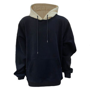 เสื้อสเวตเตอร์ผ้าฝ้าย100% แบบสวมหัวมีฮู้ดสำหรับผู้ชายเสื้อฟลีซแบบลำลองแนวสตรีทโลโก้ออกแบบได้ตามต้องการ - Product Image 1