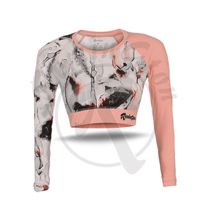 Logo personnalisé femmes haut court nouveau fabriqué en usine meilleur prix haut court nouveau design à la mode haut court femmes - Product Image 2