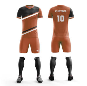 Precios al por mayor conjuntos de uniformes de alta calidad ropa deportiva personalizada de secado rápido Club entrenamiento de fútbol traje completo uniforme de fútbol unisex - Product Image 3