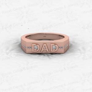 Anillo de la eternidad de plata Vermeil 925 más vendido DAD padre bordillo en relieve personalizado para hombres mujeres joyería fina para fiesta de boda - Product Image 3