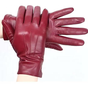 Gants longs en cuir d'agneau noir personnalisés unisexes, pour l'hiver, le sport quotidien, le ski, élégants, pour l'opéra, les fêtes - Product Image 1