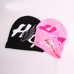 Gorros Y2K de Diseño Personalizado, Alta Demanda, MOQ Bajo, Bordado 3D, Logotipo Jacquard Personalizado, Forro de Satén, 100% Acrílico, Unisex para Adultos - Product Image 1