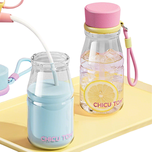 Garrafa de Água Plástica Dupla de 580ml com Design Inovador 2026, Livre de BPA, para Camping e Academia - Product Image 2