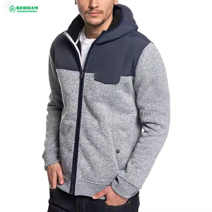 Sudadera con Cremallera para Hombre de Buena Calidad de Fábrica, Transpirable, de Algodón, con Diseño Sólido y a la Moda, Personalizable - Product Image 3