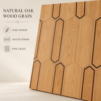 Parquet en bois d'ingénierie multicouche en chêne naturel 15 mm, avec incrustation en parquet français T&G, pour salon, hôtel, villa