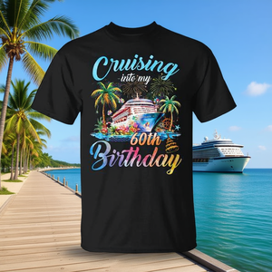 T-shirt per il 60° compleanno in famiglia: festeggia con stile con abbigliamento promozionale personalizzato - Product Image 3