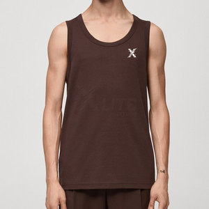 เสื้อกล้ามถักสีพื้นสำหรับผู้ชายรุ่นใหม่ สวมใส่สบาย ระบายอากาศได้ดี น้ำหนักเบา เหมาะสำหรับออกกำลังกาย วิ่ง หรือใส่ลำลองในฤดูร้อน - Product Image 2