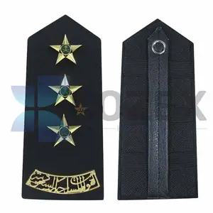 Pakistan Sản Xuất Mềm Vai Epaulets Cho Người Lớn Phi Công Đồng Phục Vai Cấp bậc Với Tùy Chỉnh Xếp Hạng