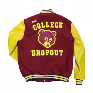 Veste universitaire en laine à la mode avec manches contrastées, idéale pour les logos et les marques personnalisés - Product Image 2