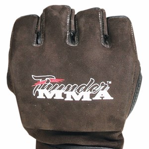 ถุงมือหนังครึ่งนิ้วแบบกำหนดโลโก้เองสำหรับการฝึก MMA ถุงมือชกมวยระดับมืออาชีพ ผู้ผลิต OEM ในปากีสถาน - Product Image 3