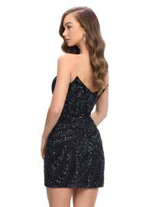 Mini robe moulante courte pour femmes à la mode et de luxe pour la soirée et les sorties en soirée - Product Image 2