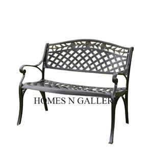 Prix de gros d'usine Banc de meubles de jardin extérieur en fonte d'aluminium pour patio au prix de gros des fabricants indiens - Product Image 4