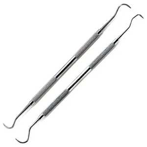 Instrumentos médicos Sondas dentales de doble punta Acero Endo Explore Cureta dental Manual de acero inoxidable de alta calidad - Product Image 1