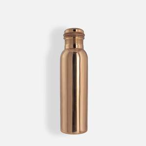 Bouteille d'eau de qualité supérieure en cuivre pur pour la salle de sport et le yoga Ayurveda Bouteille en cuivre recommandée style indien - Product Image 1