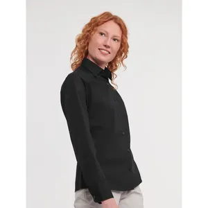 Polo a Maniche Lunghe in Cotone da Donna, Prodotto Promozionale per Merchandising Aziendale - Product Image 5
