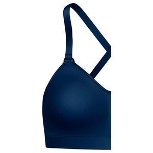 Soutien-gorge de sport pour femme à maintien élevé, écologique, simple, col en U, respirant, séchage rapide, en Spandex/Nylon, bretelles réglables, fermeture frontale amovible - Product Image 2