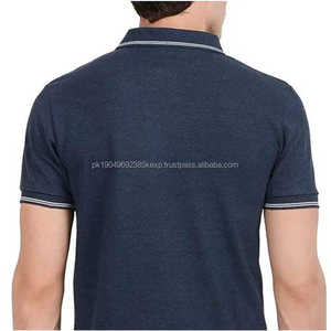 Respirant dernière mode hommes Polo t-shirt avec manches courtes haute qualité Logo personnalisé impression coton matériel hommes Polo - Product Image 6