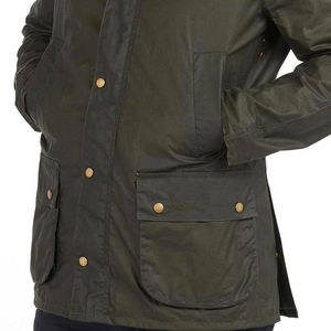 Chubasquero acolchado con cremallera informal de invierno de lona al por mayor OEM y chaqueta cortavientos impermeable para unisex - Product Image 5