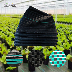 Chinesische Fabrik Produziert PP Schwarze und Grüne Gewebte Bodenabdeckung - Product Image 6