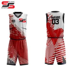 Gran oferta, camiseta de baloncesto, uniformes de baloncesto de diseño personalizado para jóvenes con nombre y número de equipo personalizados - Product Image 3