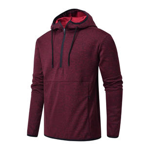 Sweat-shirts à capuche pour hommes, à fermeture éclair, manches longues, avec cordon de serrage, poche zippée, pour le sport - Product Image 5