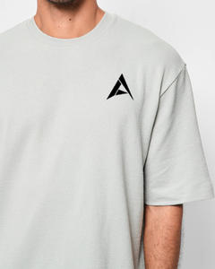 Camiseta de cuello redondo de secado rápido de gran tamaño para hombre personalizable de alta calidad 100% algodón con bordado de logotipo personalizado e impresión Digital - Product Image 4