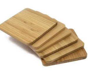 Sous-verres en bois les plus récents pour la maison et la cuisine, sous-verres en bois, meilleur lot de 4 sous-verres en bois - Product Image 5