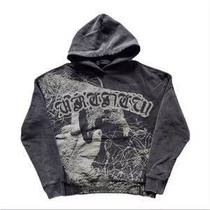 เสื้อฮู้ดแบบสวมหัวสไตล์วินเทจมีฮู้ดคุณภาพสูงแนวสตรีทเสื้อฮู้ดผู้ชาย - Product Image 4