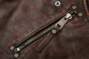 Chaleco de Cuero para Hombre, Invierno, Cortavientos, con Botones de Cuerno, para Uso Intenso en Motociclismo - Product Image 4