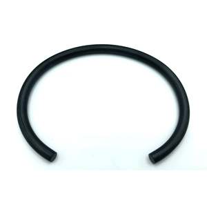 Bracciale a Polsino Unisex Homvare in Acciaio Inossidabile Nero Opaco alla Moda - Product Image 3