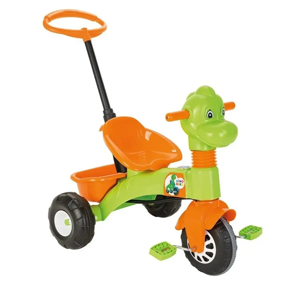 गर्म बिक्री लोकप्रिय थोक डिनो ट्राइसाइकिल माता-पिता के नियंत्रण के साथ पेडल बाइक मैकेनिकल हॉर्न राइड ऑन कार बच्चों के लिए बेबी खिलौने