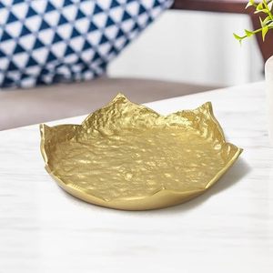 Top Selling Metal Gold Decorative Food Serving Platters For Home & Hotels Tableware Restaurant - Product Image 2