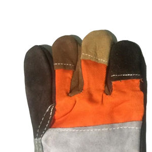 Vente flash Gants de travail robustes antidérapants résistants à la chaleur Gants de jardinage en cuir de vachette à manchette renforcée - Product Image 4