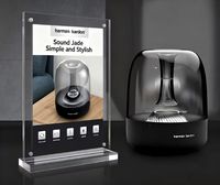 Support magnétique en acrylique poli diamant Honyard, présentoir de menu en T transparent de qualité supérieure pour la publicité de détail de luxe