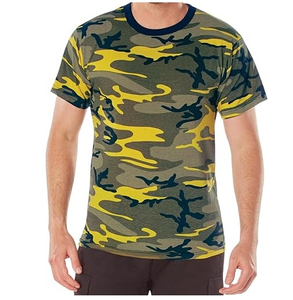 เสื้อยืดผู้ชายทรงปกติ ผ้าฝ้าย 100% เป็นมิตรกับสิ่งแวดล้อม แขนสั้น ระบายอากาศได้ดี เหมาะสำหรับกิจกรรมกลางแจ้ง ออกกำลังกาย แห้งเร็ว - Product Image 4