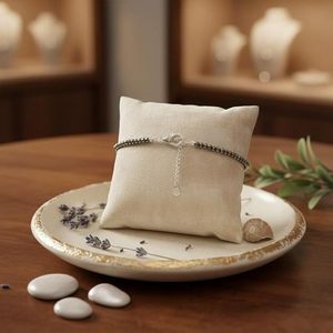 Tobillera Bohemia de Pirita Natural para Protección y Energía Positiva - Joyería de Cristal Curativo Natural (Acero Inoxidable) - Product Image 2