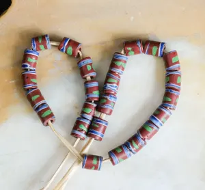 Comercio veneciano combinado, negro, azul, verde, 8mm, 4mm, 10mm, cuentas redondas de cristal, cuentas sueltas de cristal de Murano para la fabricación de joyas - Product Image 2