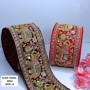 ลูกไม้ปักเลื่อมสั่งทำพิเศษสำหรับเสื้อผ้า ชุดเจ้าสาว เครื่องประดับแฟชั่น ดีไซน์ลายดอกไม้สไตล์วินเทจ เป็นมิตรกับสิ่งแวดล้อม สำหรับขายต่อ - Product Image 6