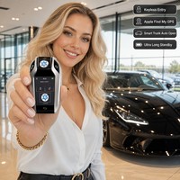 Clé de voiture intelligente de luxe Kaifute CF618 avec écran tactile LCD, entrée sans clé, compatible Apple Find My, démarrage universel par bouton-poussoir 4