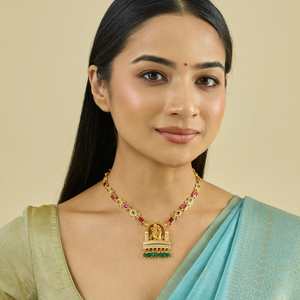 Authentic <b>Silver</b> Temple <b>Necklace</b>-Culturally Inspired Jewelry - Product Image 1