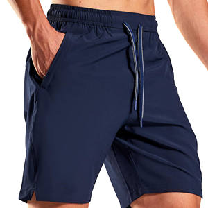 กางเกงขาสั้นใส่ออกกำลังกายผู้ชาย5นิ้วเอวยางยืดสำหรับผู้ชายกางเกงขาสั้นใส่ออกกำลังกายแห้งเร็วสีพื้นติดโลโก้ได้ตามต้องการ - Product Image 1