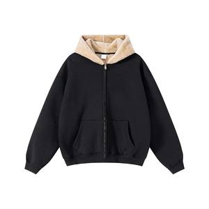 Vente en gros de sweats à capuche 350 g/m² en coton 100% impression personnalisée sweats à capuche en molleton lourd à épaules tombantes - Product Image 6